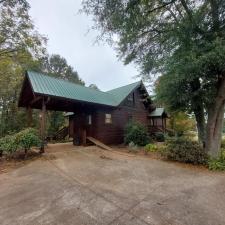 Log Home Surface Stripping And Staining In Jasper GA 1